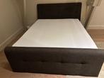 Boxspring 160x200cm Odrada incl matrastopper (Emma), Ophalen, Bruin, Tweepersoons, 200 cm