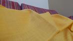 Tissu lin de coton 150x83, Hobby & Loisirs créatifs, Enlèvement, Neuf, Jaune, Coton