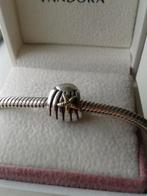 Pandora zilveren schelp met gouden zeesterren, 1 bedel, Ophalen of Verzenden, Zilver, Pandora