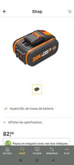 Batterie worx 4.ah neuf, Bricolage & Construction, Comme neuf, Enlèvement ou Envoi