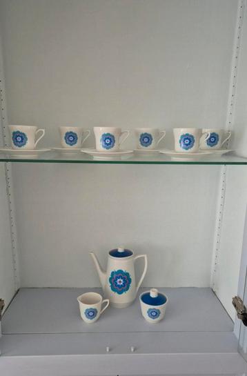 Vintage Bavaria koffieservies voor 6 personen beschikbaar voor biedingen