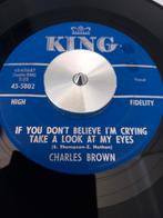 CHARLES BROWN. VG/+ R&B FUNK SOUL 45T, Ophalen of Verzenden, Gebruikt, R&B