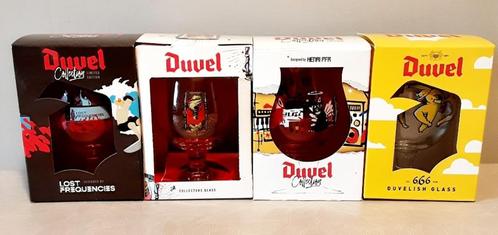 4 Duvel Collectors glazen, Verzamelen, Biermerken, Nieuw, Glas of Glazen, Duvel, Ophalen of Verzenden
