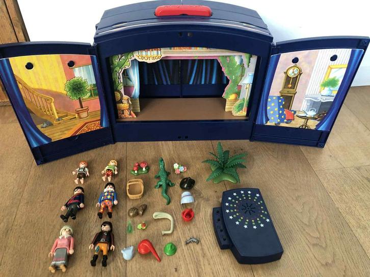 Playmobil-theater met zijn doos, Kinderen en Baby's, Speelgoed | Playmobil, Gebruikt, Complete set, Ophalen