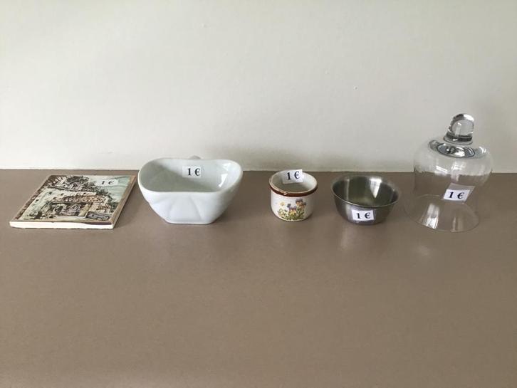 diverse kleine items aan 1 of 2 euro per stuk, Antiek en Kunst, Curiosa en Brocante, Ophalen of Verzenden