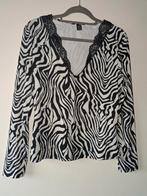 manches longues en forme de zèbre avec dentelle XL, Taille 46/48 (XL) ou plus grande, Enlèvement ou Envoi, Comme neuf, Manches longues