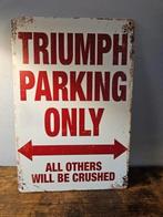 reclamebord triumph, Verzamelen, Merken en Reclamevoorwerpen, Ophalen of Verzenden, Zo goed als nieuw, Reclamebord