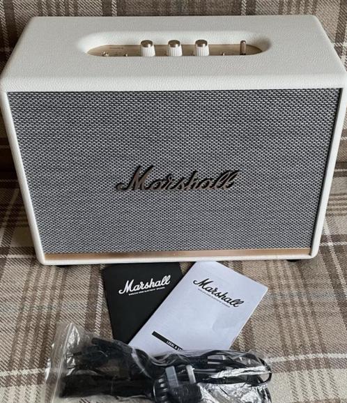 Marshall Woburn II 130W Bluetooth Luidspreker, Wit, Onberisp, Audio, Tv en Foto, Luidsprekerboxen, Zo goed als nieuw, Ophalen of Verzenden