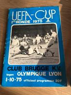 1-10-1975 uefa-cup club brugge- olympique lyon, Verzamelen, Ophalen, Gebruikt, Boek of Tijdschrift