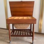 Deens design naaikarretje van Vitré, 50 tot 100 cm, Teakhout, Ophalen of Verzenden, Zo goed als nieuw