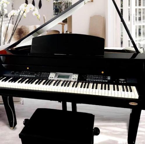 Vleugelpiano digitale elektrische vleugel piano zwart, Muziek en Instrumenten, Piano's, Zo goed als nieuw, Vleugel, Zwart, Digitaal