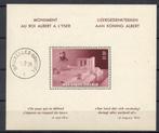 Année 1938 : Bloc 8 ** - Monument de S.M. le Roi Albert 1er, Timbres & Monnaies, Enlèvement ou Envoi
