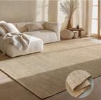 Jute Wol Katoen Vloerkleed - Beige 190x280cm, Ophalen, Beige, 150 tot 200 cm, Rechthoekig