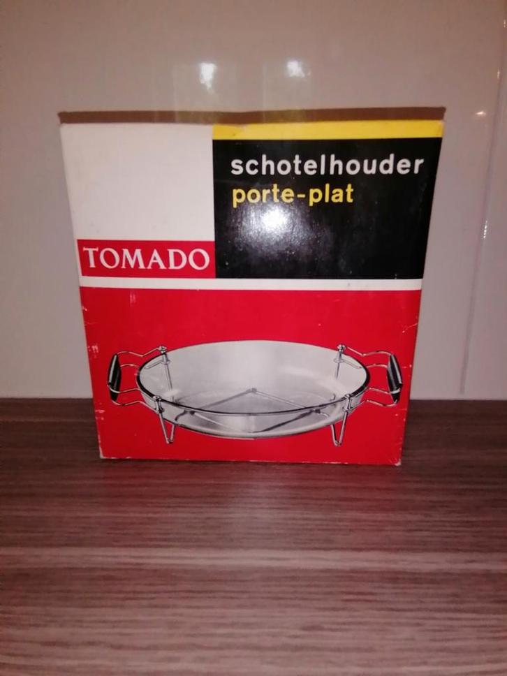 TOMADO liefhebbers...vintage schotelhouder...nieuw... 60's!, Huis en Inrichting, Keuken | Potten en Pannen, Zo goed als nieuw