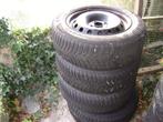 Stalen velgen 4x100 met winterbanden, Auto-onderdelen, Ophalen, Gebruikt, 15 inch, Velg(en)