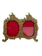 Dubbel fotokader in verguld brons – Art Nouveau – 1900–1920, Antiek en Kunst, Ophalen of Verzenden