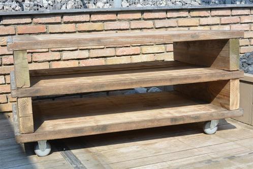 Tv meubel-salon tafel, Huis en Inrichting, Tafels | Salontafels, Nieuw, Overige houtsoorten, Metaal, Ophalen