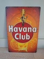 Assiette murale en métal look vintage rhum Havana Club 30x20, Enlèvement ou Envoi, Panneau publicitaire, Neuf