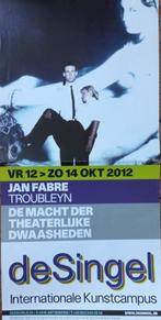 Jan Fabre deSingel 2012 De macht der theaterlijke dwaasheden, Ophalen of Verzenden