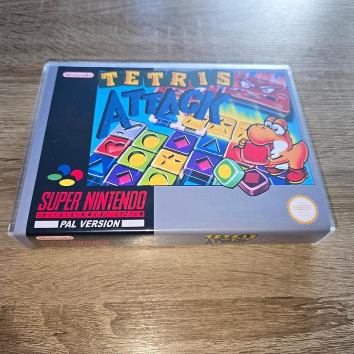 Tetris Attack SNES Game Case, Games en Spelcomputers, Games | Nintendo Super NES, Zo goed als nieuw, Verzenden