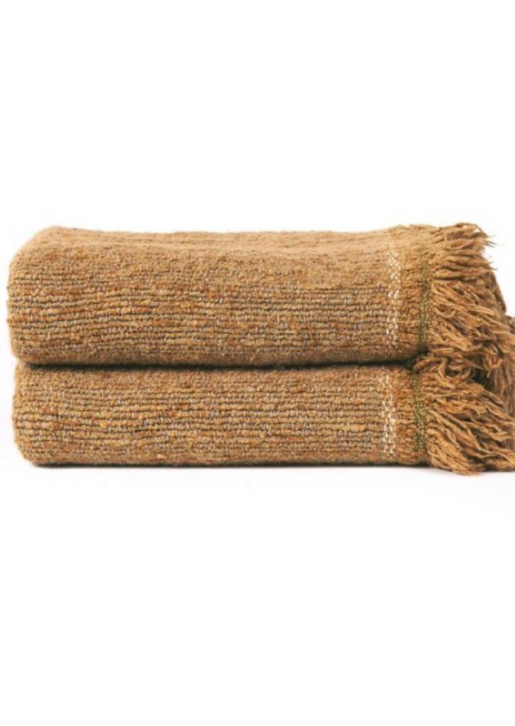 Ethnicraft Throw Nomad Came in zeer goede staat, Huis en Inrichting, Woonaccessoires | Plaids en Woondekens, Gebruikt, Ophalen of Verzenden