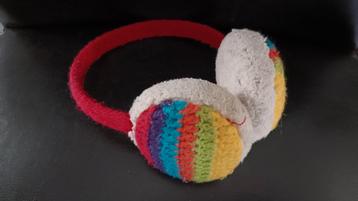 Cache-oreilles doux, chaud & très coloré, Enlèvement, Comme neuf, Bonnet
