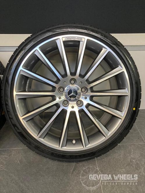 19” originele Mercedes C klasse W205 AMG velgen banden 5x112, Auto-onderdelen, Banden en Velgen, Banden en Velgen, Zomerbanden