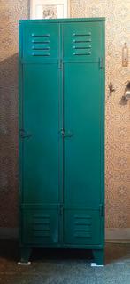 Vintage stalen lockerkast / legerkast, Huis en Inrichting, Kasten | Lockerkasten, Ophalen, Gebruikt