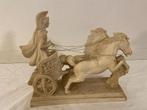Sculpture d'un guerrier sur un char tiré par deux chevaux, Enlèvement ou Envoi, Comme neuf, Autres types