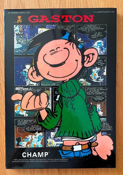 Franquin-Gaston Lagaffe-Guust Flater-"Zippo" aanstekers, Verzamelen, Overige Verzamelen, Ophalen