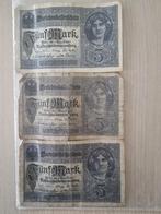 Bankbiljetten van 5 Mark Duitsland, Ophalen of Verzenden, Duitsland