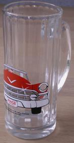 Grand modèle de chope à bière Coca-Cola en verre avec voitur, Enlèvement ou Envoi, Neuf