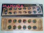 Mooi Afrikaans spel Mancala, hout + gevlamde glazen stenen, Een of twee spelers, Ophalen of Verzenden, Zo goed als nieuw, Cardinal