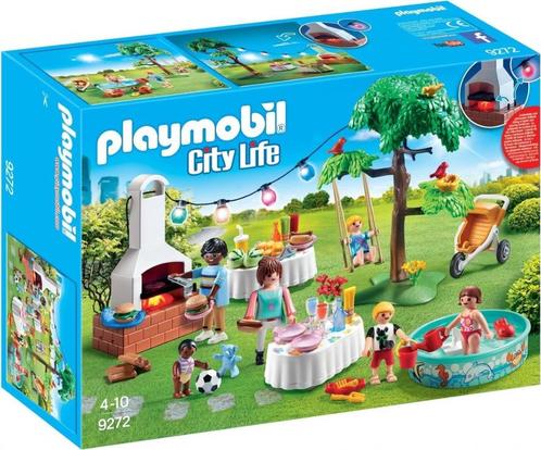 Playmobil City Life Familiefeest met barbecue 9272, Kinderen en Baby's, Speelgoed | Playmobil, Zo goed als nieuw, Complete set