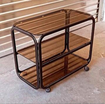 Space Age vintage trolleytafel met wielen uit de jaren 60  beschikbaar voor biedingen