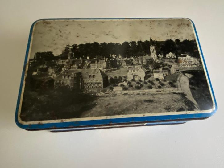 Oude Blikken doos Middelburg, Verzamelen, Blikken, Gebruikt, Ophalen of Verzenden