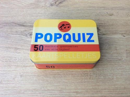 Spel: Popquiz - 50 muzikale quizkaarten van alle tijden, Hobby & Loisirs créatifs, Jeux de société | Autre, Comme neuf, Enlèvement ou Envoi