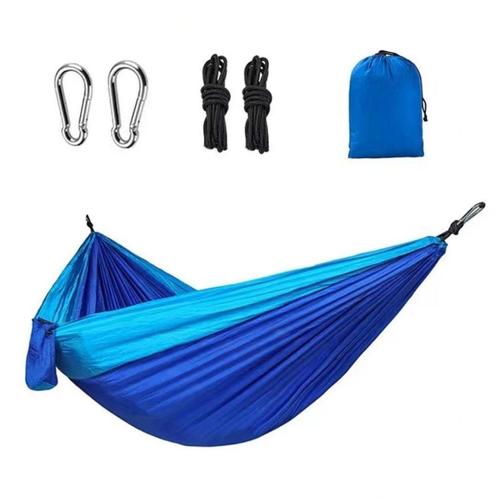 Reishangmat parachutestof 1-persoons hangmat kamperen reizen, Tuin en Terras, Hangmatten, Nieuw, Eenpersoons, Inklapbaar, Opvouwbaar