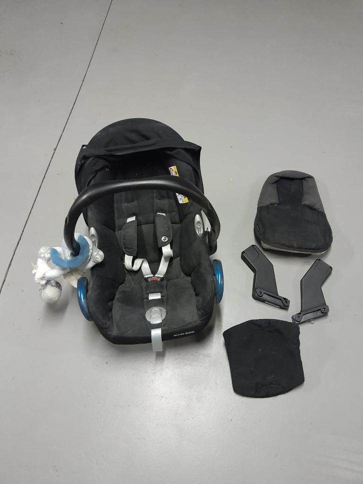 Maxi cosi met hulpstukken, Enfants & Bébés, Sièges auto, Utilisé, Maxi-Cosi, 15 à 25 kg, Ceinture de sécurité ou Isofix, Dossier réglable