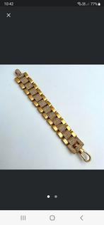 Bracelet de défilés en acier doré et strass, Comme neuf, Acier, Enlèvement ou Envoi