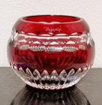 Cristal Fabergé - petit vase/bougie chauffe-plat signé, Enlèvement ou Envoi