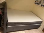 Bed Sleepy 140/200 matras + topper, Ophalen, Zwart, 140 cm, Zo goed als nieuw