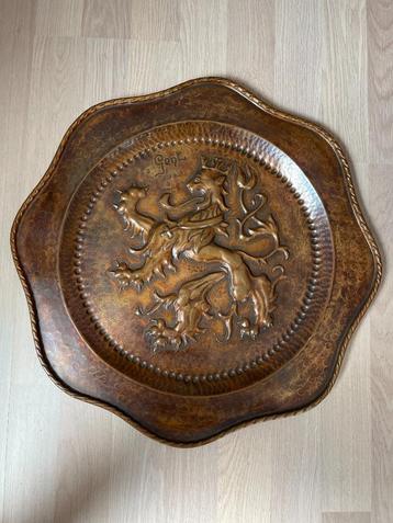 GENT - decoratieve koperen wand/tafelplaat GENT beschikbaar voor biedingen