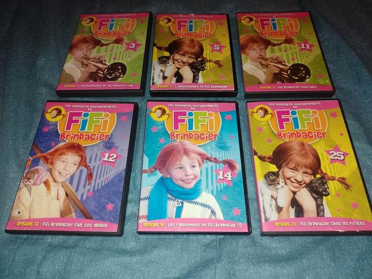 Te koop set van 6 dvd's uit de FiFi Brindacier collectie, Cd's en Dvd's, Dvd's | Avontuur, Zo goed als nieuw, Alle leeftijden