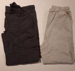 Twee lichtgrijze en donkergrijze meisjesbroeken maat 140, Ophalen of Verzenden, Zo goed als nieuw, Broek