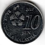 Maleisië : 10 Sen 2013  KM#202  Ref 15896, Postzegels en Munten, Ophalen of Verzenden, Zuidoost-Azië, Losse munt