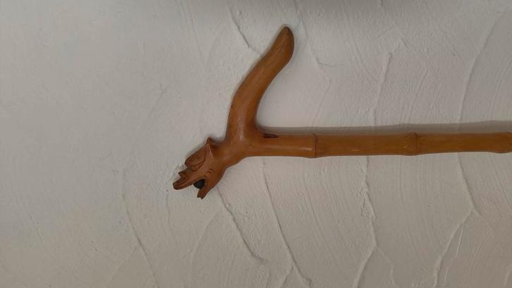 Wandelstok met draakhandvat – Uniek en decoratief, Diversen, Wandelstokken, Zo goed als nieuw, Ophalen of Verzenden