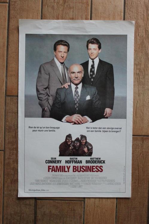 filmaffiche Sean Connery Family Business 1989 filmposter, Collections, Posters & Affiches, Comme neuf, Cinéma et TV, A1 jusqu'à A3