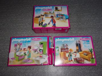 PLAYMOBIL meubeltjes voor herenhuis.(3 sets- beschikbaar voor biedingen