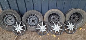 Set stalen velgen 5 Gaats Ford Transit met Winterbanden beschikbaar voor biedingen